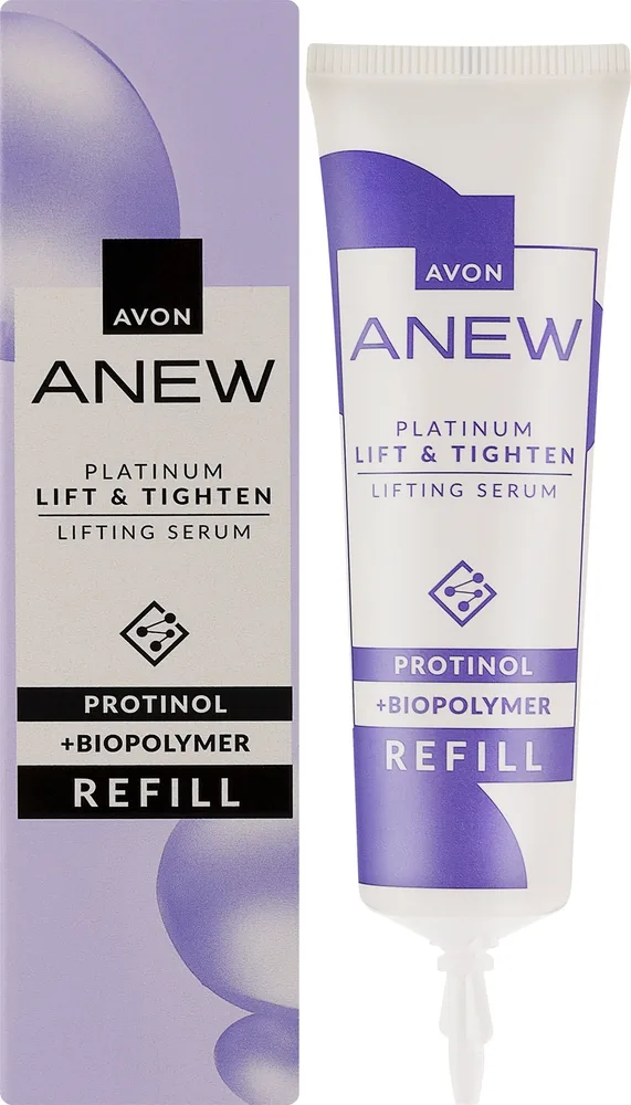 Лифтинг-сыворотка для лица Avon Anew Platinum с комплексом Protinol, сменный блок 30