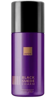 Дезодорант-спрей Avon Black Suede Charm мужской, древесно-кожаный аромат, 150 мл