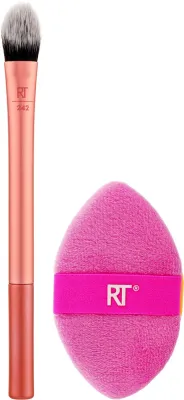 Набор Real Techniques Precision Perfection кисть для консилера 242 Kitten Paw и пуховка Miracle 2 в 1