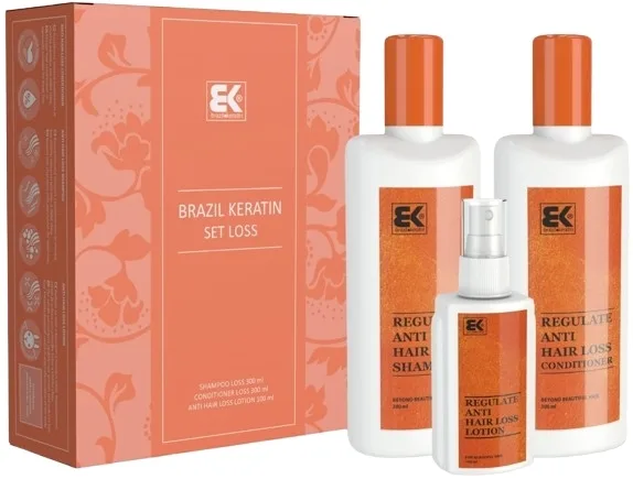Набор Brazil Keratin Regulate кератиновый шампунь 300 мл кондиционер 300 мл и лосьон для волос 100 мл