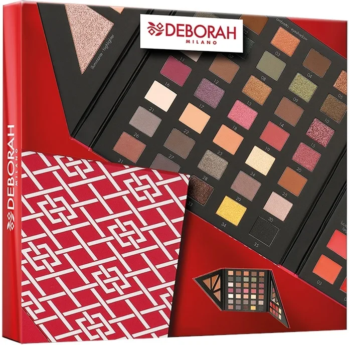 Палетка-набор для макияжа лица, глаз и губ Deborah Make Up Kit Medium Warm