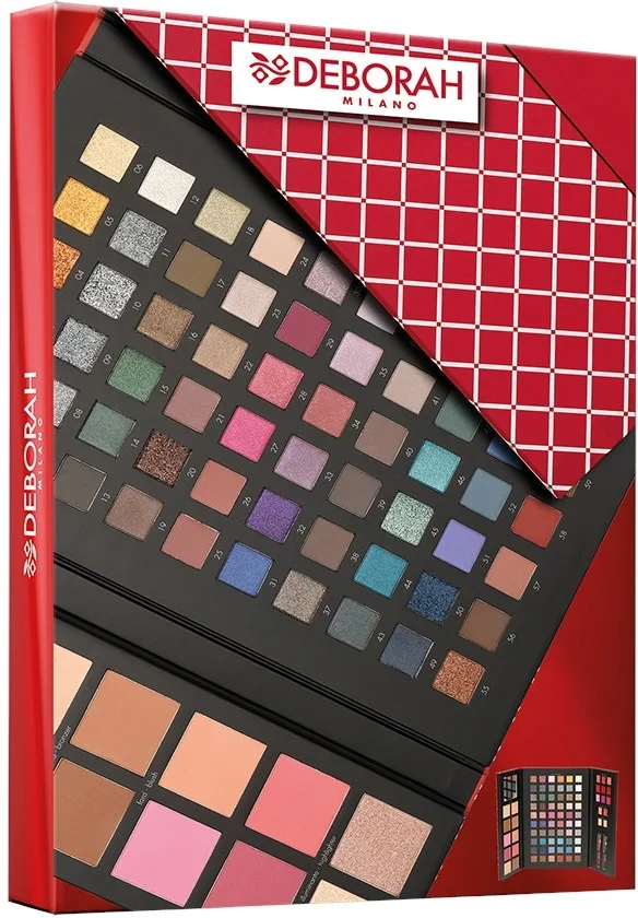Палетка-набор для макияжа лица, глаз и губ Deborah Make Up Kit Large