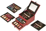 Набор для макияжа Deborah Make Up Kit Jewel Box тушь тени 29 оттенков блески 15 шт пудра хайлайтер бронзер румяна карандаши и зеркало — фото 3