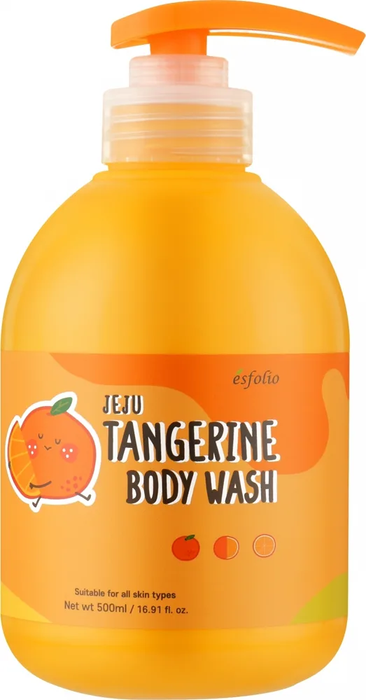 Гель для душа Esfolio Jeju Tangerine с экстрактом мандарина, 500 мл