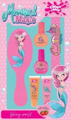 Детский набор косметики Chlapu Chlap Mermaid Magic два лака два блеска для губ пилка и расческа 6 предметов