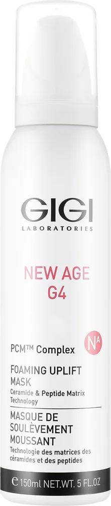 Пенная лифтинг-маска для лица Gigi New Age G4 PCM Complex Foaming Uplift Mask с керамидами и пептидами, 150 мл