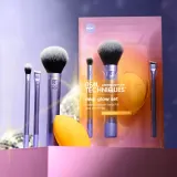 Набор Real Techniques Midi Glow Night Brights кисти для макияжа 3 шт и спонж — фото 2