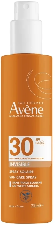 Спрей для тела Avene Eau Thermale Sun Protection SPF30 солнцезащитный без белых следов 200 мл