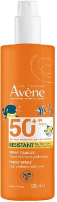 Спрей для тела Avene Eau Thermale Family SPF50 солнцезащитный семейный без отдушки 400 мл