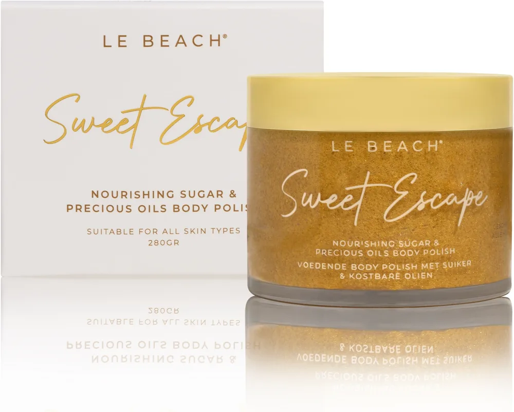 Le Beach Le Beach Sweet Escape Nourishing Sugar & Precious Oils Body Polish * - Питательный сахарный пилинг для тела Sweet Escape с драгоценными маслами 280 г
