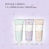 Набор кремов для рук и ногтей Baylis & Harding Royale Garden роза мак и ваниль 3 шт по 50 мл — фото 4