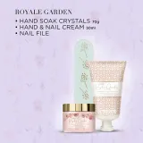 Набор для маникюра Baylis & Harding Royale Garden кристаллы для ванночки 70 г крем для рук и ногтей 50 мл и пилка — фото 4