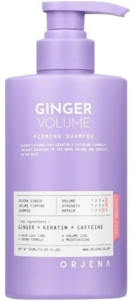 Шампунь для волос Orjena Ginger Volume с экстрактом имбиря, для объёма, 500 мл