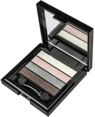 Палетка теней для век PostQuam Eyeshadow Palette 4 оттенка 3 сияющих и 1 матовый с аппликатором, 4 г