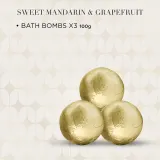Набор бомбочек для ванны Baylis & Harding Sweet Mandarin & Grapefruit 3 шт по 100 г — фото 4