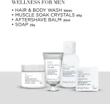 Мужской набор Baylis & Harding Wellness For Men гель для тела и волос 100 мл бальзам после бритья 30 мл мыло 25 г и кристаллы для ванны 50 г в жестяной коробке — фото 4