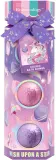 Набор бомбочек для ванны Baylis & Harding Beauticology Cosmic Unicorn Candy и Strawberry Candy 3 шт по 100 г — фото 1