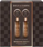 Мужской набор Baylis & Harding Black Pepper & Ginseng гель для душа 250 мл гель для тела и волос 250 мл бальзам после бритья 100 мл и кристаллы для ванны 100 г — фото 1