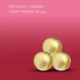 Набор бомбочек для ванны Baylis & Harding Midnight Cherry 3 шт по 100 г — фото 4