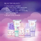 Набор Baylis & Harding Beauticology Cosmic крем для душа 100 мл гель 100 мл лосьон 50 мл крем для рук 50 мл соль для ванны 25 г и мочалка — фото 4