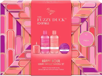 Набор Baylis & Harding The Fuzzy Duck Cotswold Cocktails пена для ванны 300 мл гель для душа 300 мл крем для рук 50 мл и ароматическая свеча 60 г
