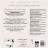 Набор Baylis & Harding Sweet Mandarin & Grapefruit гель для душа 100 мл лосьон 100 мл спрей для тела 100 мл и косметичка — фото 8