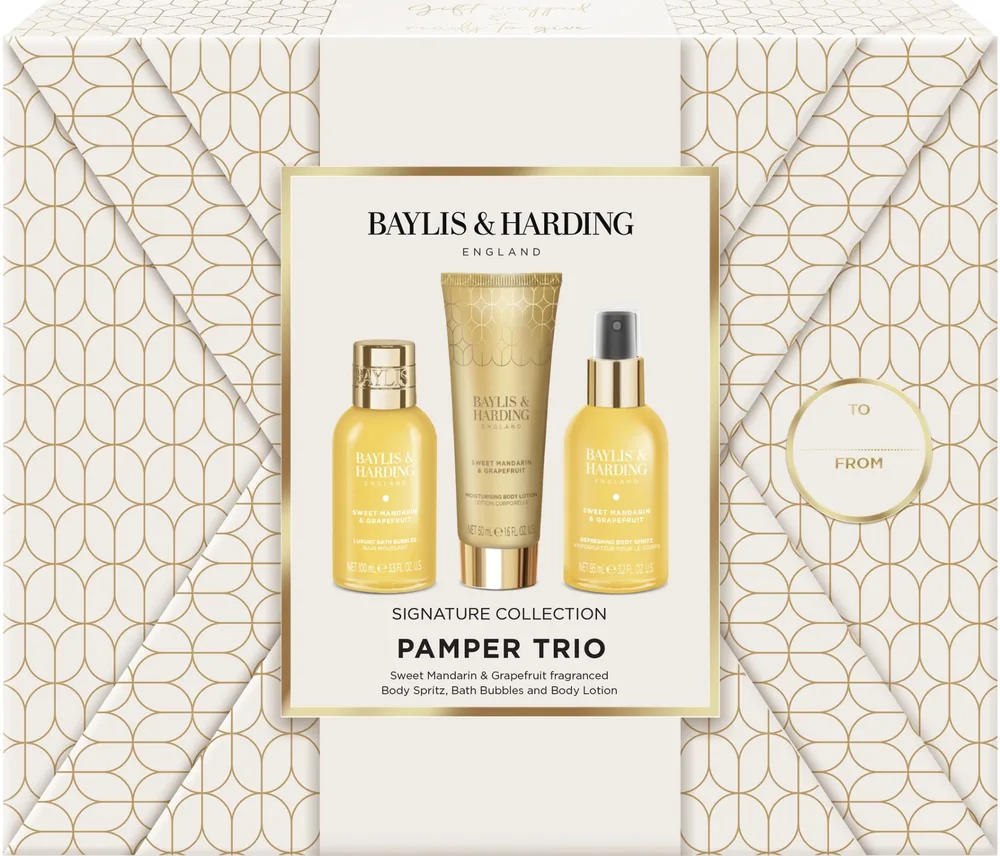 Набор Baylis & Harding Sweet Mandarin & Grapefruit пена для ванны 100 мл лосьон 50 мл и спрей для тела 95 мл
