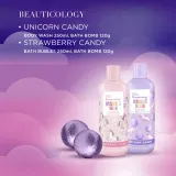 Набор Baylis & Harding Beauticology Cosmic гель для душа 250 мл пена для ванны 250 мл и бомбочки для ванны 2 шт по 120 г — фото 4