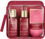 Дорожный набор Baylis & Harding Midnight Cherry спрей для тела 75 мл мыло 50 г гель для душа 100 мл масло для тела 50 мл и косметичка — фото 1