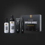 Мужской набор Mansome Europe The Superior Bundle бальзам после бритья пенка 2в1 и триммеры с алоэ и ментолом 4 предметов — фото 2