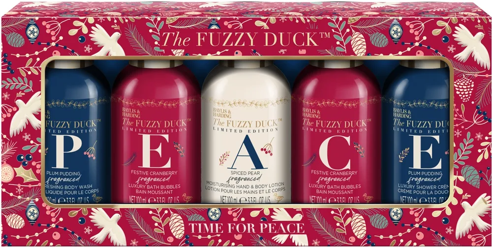 Набор Baylis & Harding The Fuzzy Duck Winter Wonderland гель для душа 100 мл пена для ванны 2x100 мл лосьон 100 мл и крем-гель для душа 100 мл