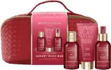 Набор Baylis & Harding Midnight Cherry гель для душа 100 мл спрей для тела 100 мл крем для рук 100 мл и косметичка — фото 3