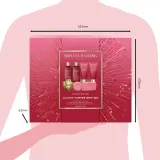 Набор Baylis & Harding Midnight Cherry гель 300 мл молочко для ванны 300 мл скраб 130 мл лосьон 130 мл мыло 100 г кристаллы 100 г и мочалка — фото 7