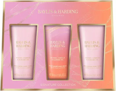 Набор кремов для рук Baylis & Harding Jojoba Vanilla & Almond Oil 3 шт по 50 мл