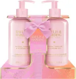 Набор Baylis & Harding Jojoba Vanilla & Almond Oil гель для душа 300 мл и лосьон для рук и тела 300 мл — фото 1