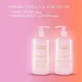Набор Baylis & Harding Jojoba Vanilla & Almond Oil гель для душа 300 мл и лосьон для рук и тела 300 мл — фото 4