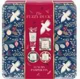 Набор Baylis & Harding The Fuzzy Duck Winter Wonderland крем-гель для душа 50 мл масло для тела 50 мл крем для рук 50 мл и мыло 50 г в жестяной коробке — фото 1