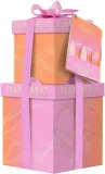 Набор Baylis & Harding Jojoba Vanilla & Almond Oil гель 100 мл пена 100 мл лосьон 50 мл скраб 50 мл кристаллы 25 г и мочалка — фото 2