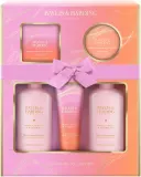 Набор Baylis & Harding Jojoba Vanilla & Almond гель для душа 300 мл крем-гель 300 мл лосьон 130 мл мыло 150 г и масло для тела 100 мл — фото 1