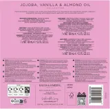 Набор Baylis & Harding Jojoba Vanilla & Almond Oil гель для душа 100 мл спрей для тела 100 мл крем для рук 100 мл и косметичка — фото 8