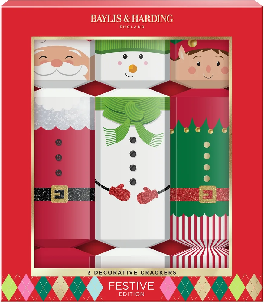 Набор гелей для душа Baylis & Harding Festive Edition клюква ваниль и омела 3 шт по 30 мл в хлопушках