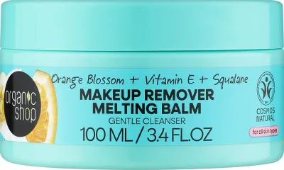Organic Shop Melting Balm тающий бальзам для снятия макияжа со скваланом и пчелиным воском 100 мл