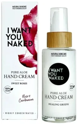 Крем для рук I Want You Naked Pure Aloe Sweet Roses с алоэ вера без воды 50 мл