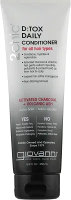 Детокс-кондиционер для волос с активированным углём Giovanni 2Chic D:tox Daily Conditioner, 250 мл