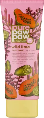 Гель для душа Pure Paw Paw Wild Lime Wash с австралийским лаймом, 200 мл