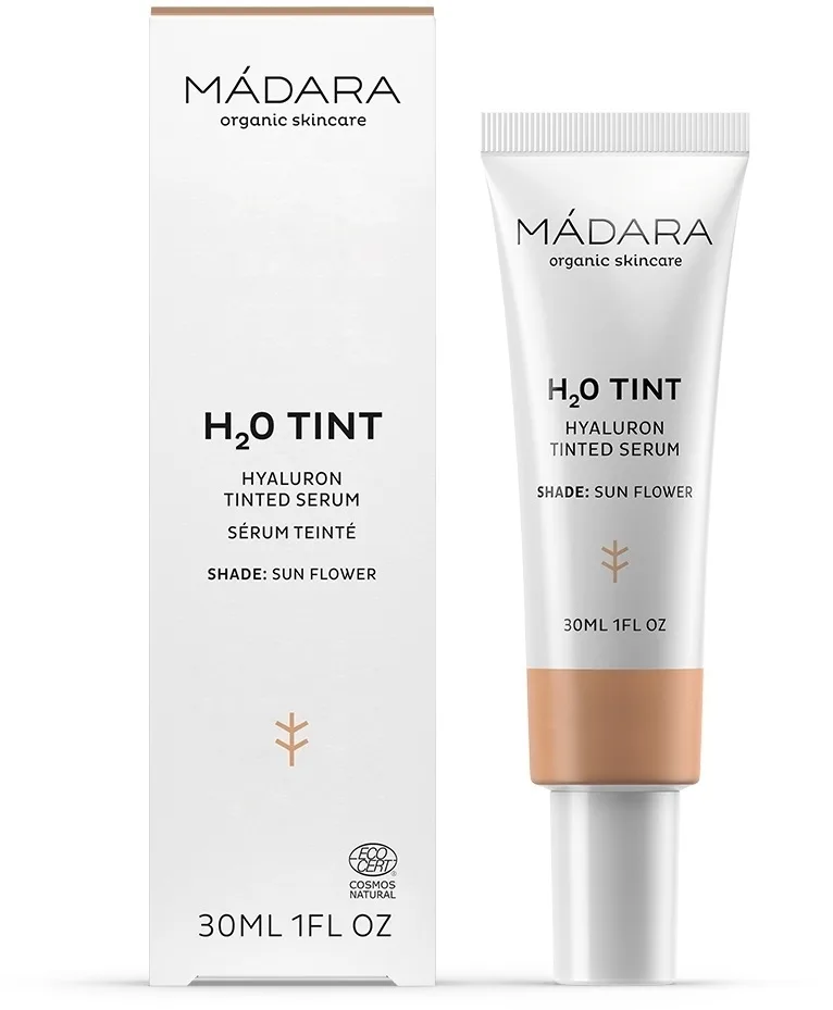 Madara Cosmetics Serum tonujące - Тонирующая сыворотка Madara H2O Tint Hyaluron Tinted Serum увлажняющая, 30 мл, оттенок 03 - Sun Flower