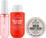 Набор для тела Sol de Janeiro Bum Dia Bright душистый спрей крем и гель с фруктовыми AHA-кислотами 30+50+90 мл — фото 2