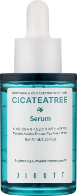 Сыворотка для лица с центеллой и чайным деревом Jigott Cicateatree Serum 40 мл