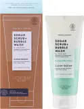 Voesh Voesh Sugar Scrub+Bubble Wash Clean Ocean * - Сахарный пилинг для кожи головы и тела Pure Ocean 210 г, уценка — фото 3