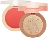 Румяна и хайлайтер для лица J.Cat Beauty 2In1 Piece Of Cake 2 в 1, в одном компакте, 12,1 г, оттенок 101 - Perfect Pear — фото 1